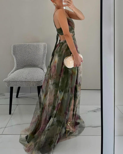 Mailan - Abito lungo “Eleganza floreale” ¡EDIZIONE LIMITATA!
