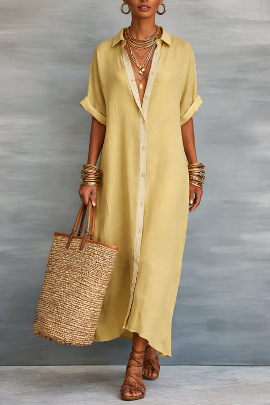 Manelle™ | Maxi Abito con Linea Minimalista