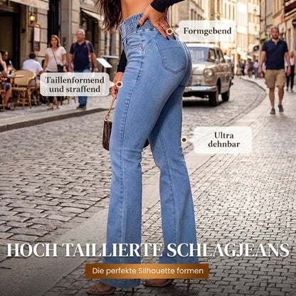 Sonia - Jeans a zampa d'elefante a vita bassa