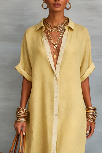 Manelle™ | Maxi Abito con Linea Minimalista