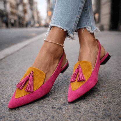 Lorena | Sandali con cinturini e nappine