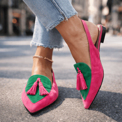 Lorena | Sandali con cinturini e nappine