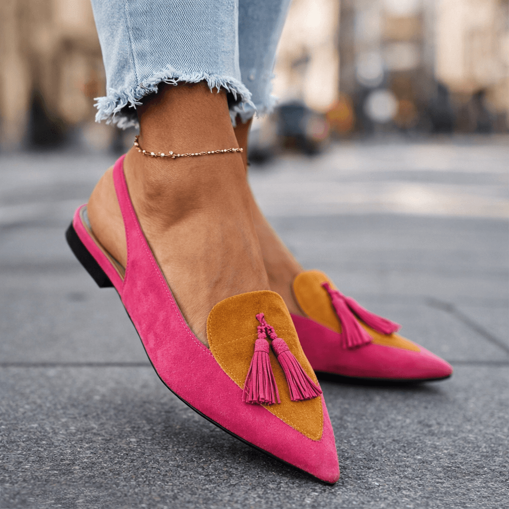 Lorena | Sandali con cinturini e nappine