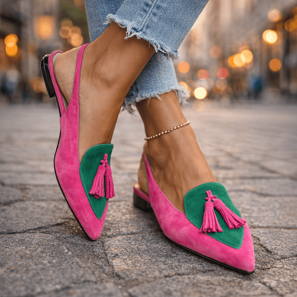 Lorena | Sandali con cinturini e nappine