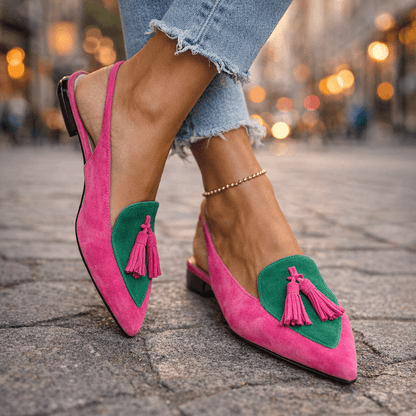 Lorena | Sandali con cinturini e nappine
