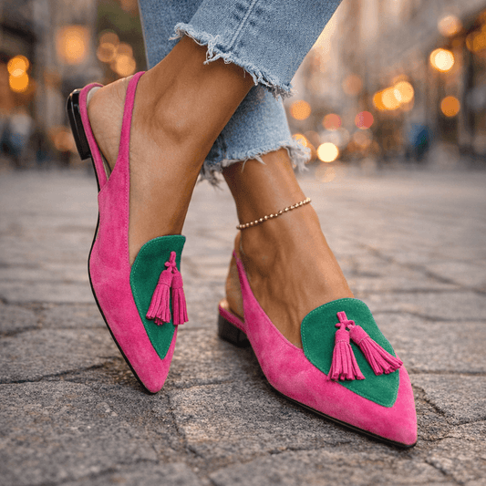 Lorena | Sandali con cinturini e nappine