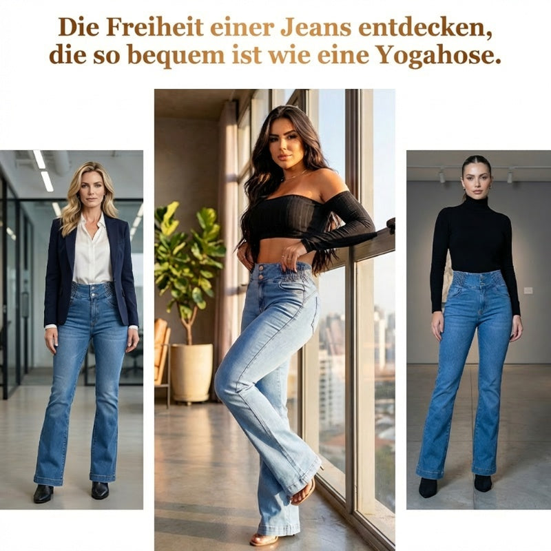 Sonia - Jeans a zampa d'elefante a vita bassa