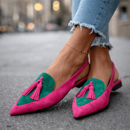 Lorena | Sandali con cinturini e nappine