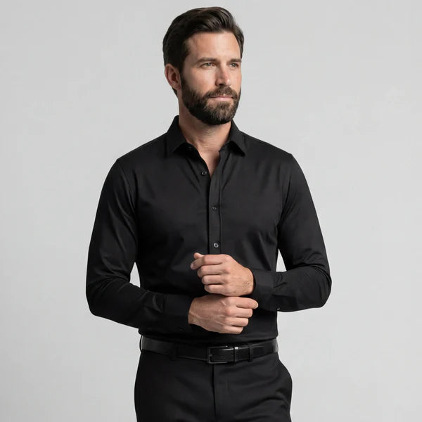 Camicia senza pieghe dal taglio aderente