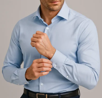 Camicia senza pieghe dal taglio aderente