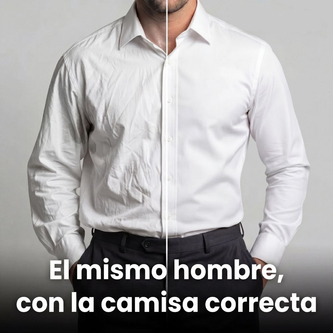 Camicia senza pieghe dal taglio aderente
