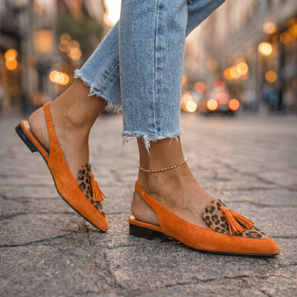 Lorena | Sandali con cinturini e nappine