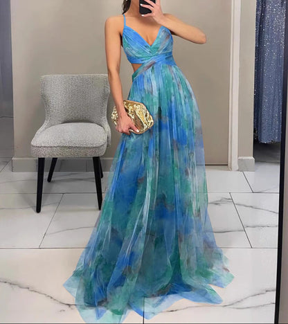 Mailan - Abito lungo “Eleganza floreale” ¡EDIZIONE LIMITATA!
