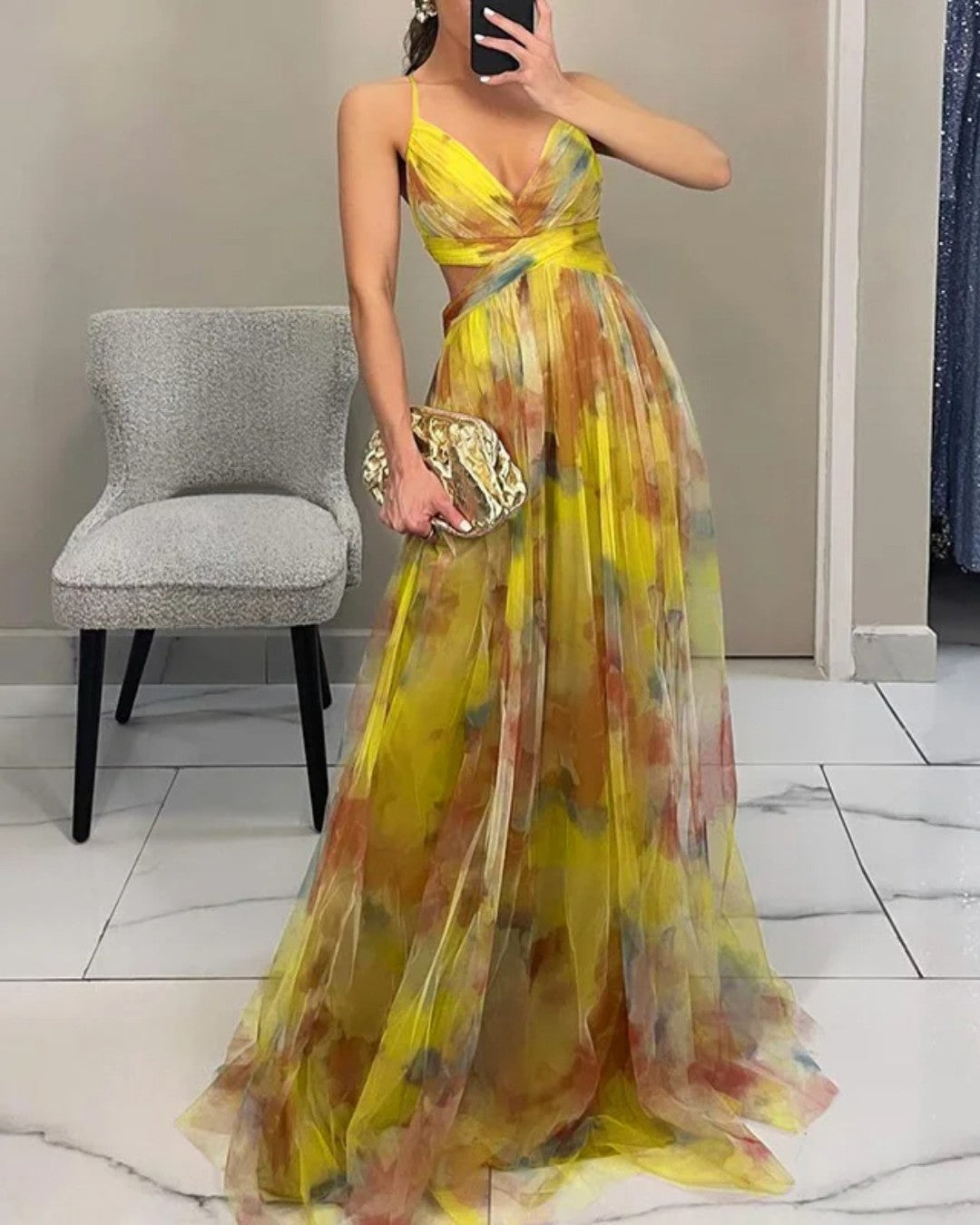 Mailan - Abito lungo “Eleganza floreale” ¡EDIZIONE LIMITATA!