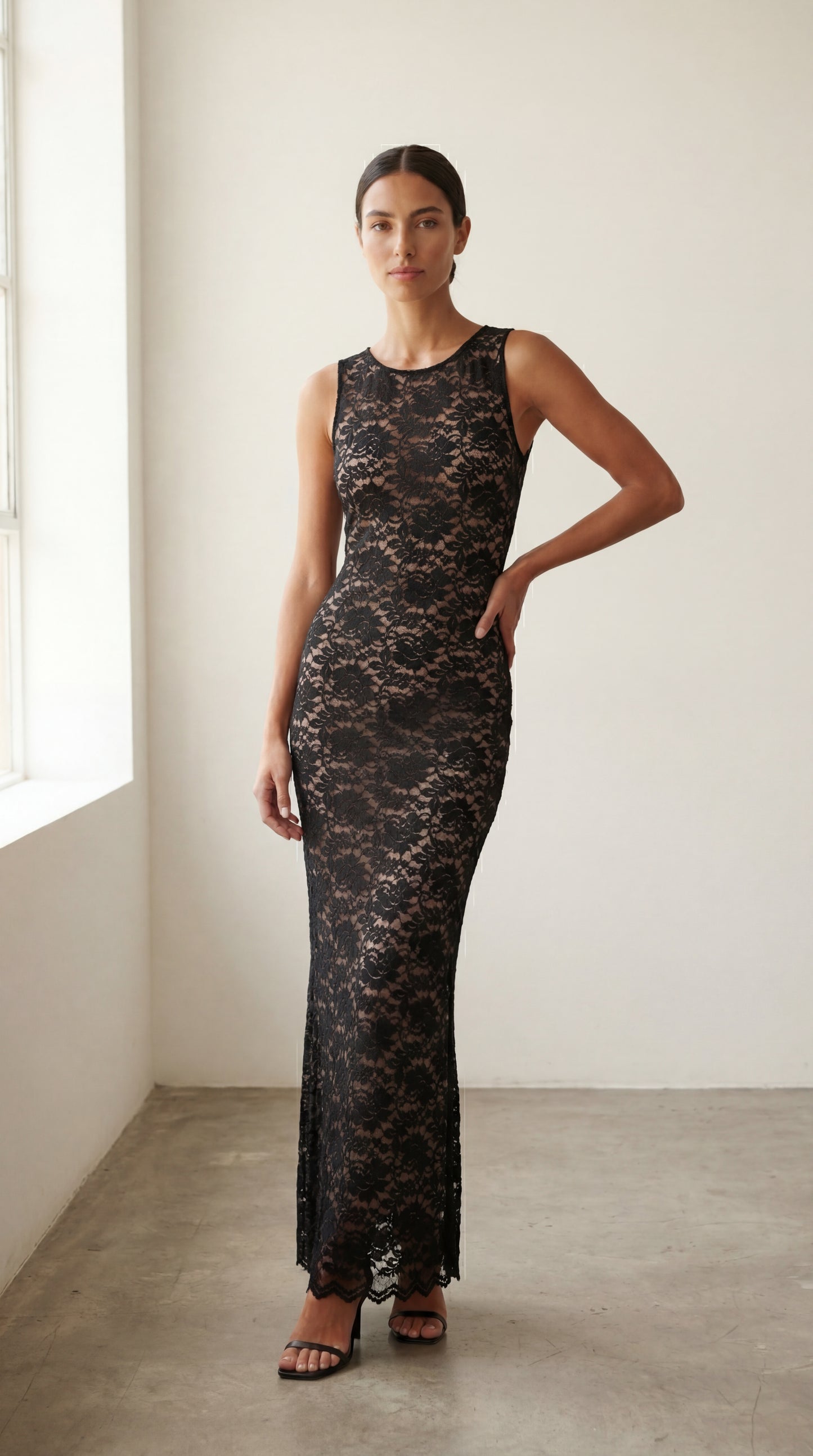 MITA | Abito lungo Lace Me