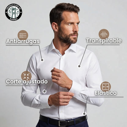 Camicia senza pieghe dal taglio aderente