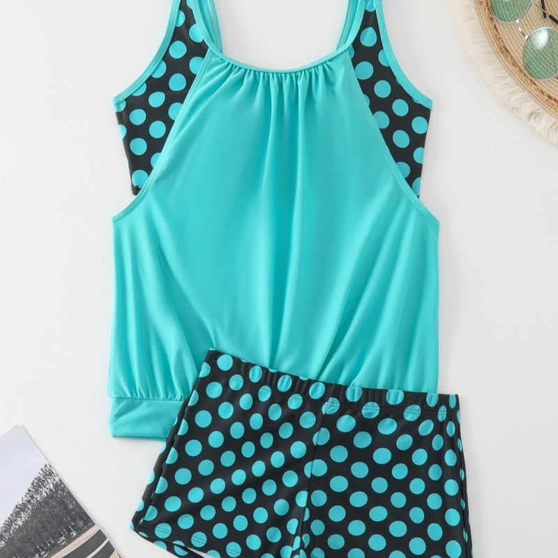 🏖️ Estate torrida – 50% DI SCONTO 👙 Costume da bagno a due pezzi da donna a pois