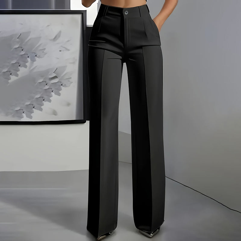Talya - Pantaloni da tailleur da donna a vita alta