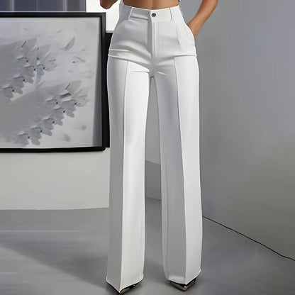 Talya - Pantaloni da tailleur da donna a vita alta