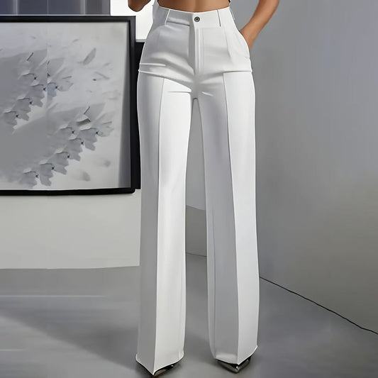 Talya - Pantaloni da tailleur da donna a vita alta