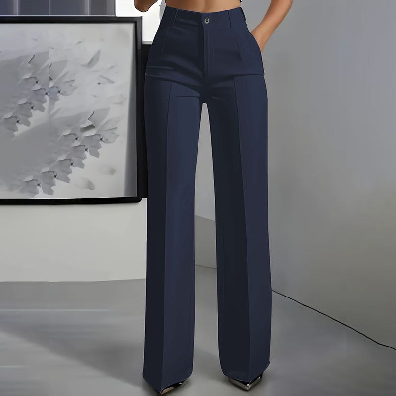 Talya - Pantaloni da tailleur da donna a vita alta